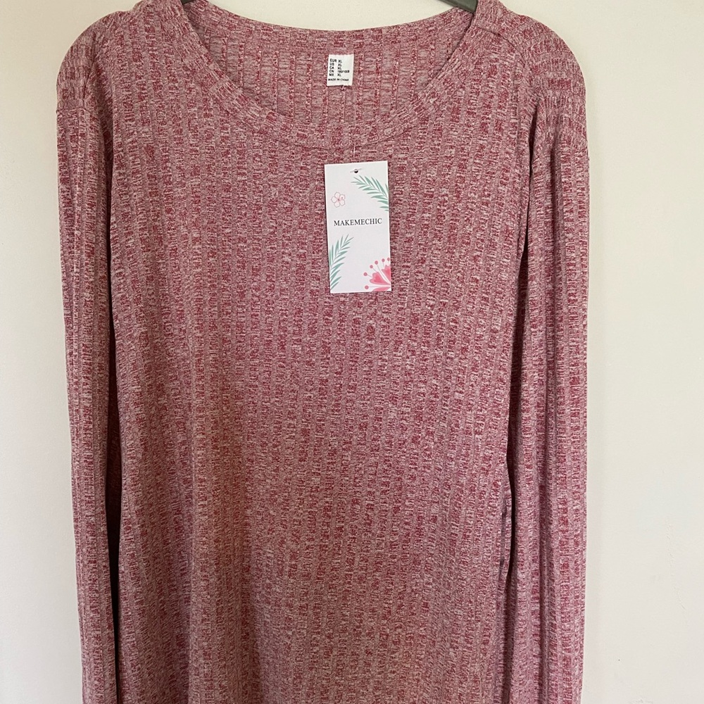 Max Studio Women's Pink Long Sleeve Top